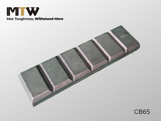 CB65 Chocoladeblok Slijtagedeel 240×65×23mm Grondaangrijpend Gereedschapsonderdeel 2,5KG