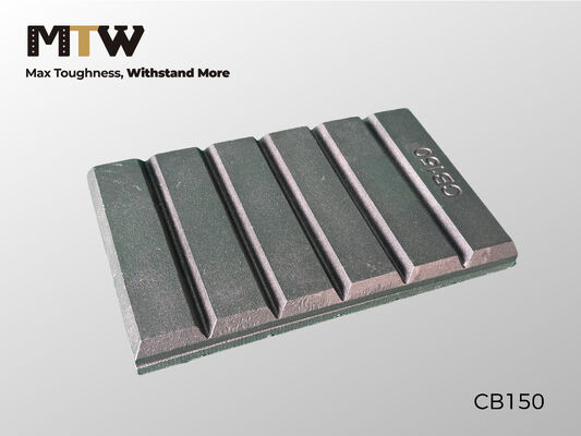 CB150 Chocoladeblok Slijtageonderdeel 240×150×23mm Zwaar materiaal Slijtagebeschermingscomponent 6KG