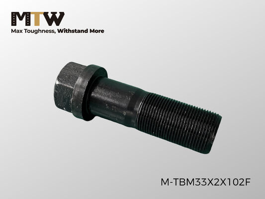 KM2348 Track Bolt M33×2.0×102 Heavy Duty Undercarriage Wear Part 1.1KG